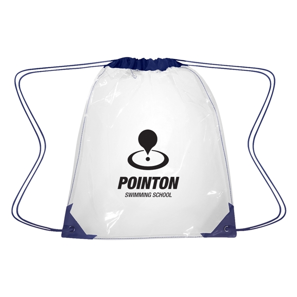 Clear Drawstring Backpack - Clear Drawstring Backpack - Image 3 of 11