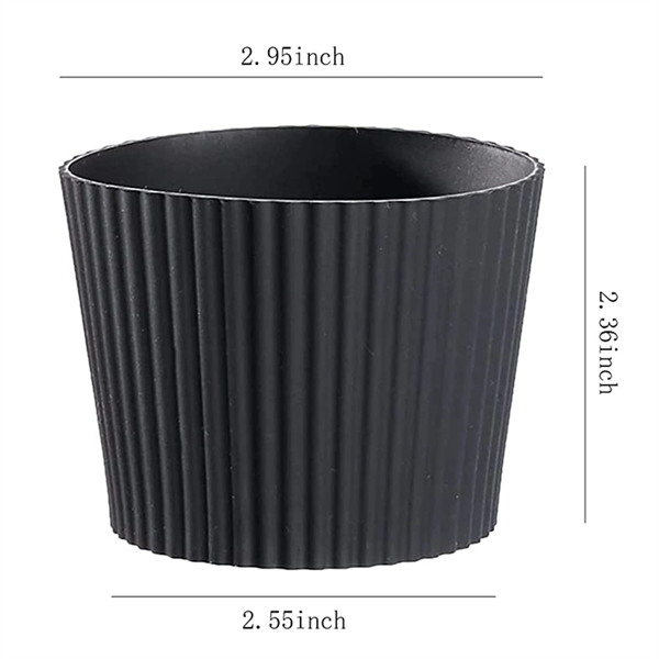Heat-Resistant Silicone Coffee Cup Sleeve - Heat-Resistant Silicone Coffee Cup Sleeve - Image 2 of 2