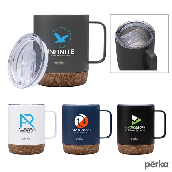 Perka® Wyatt 12 oz. Double Wall, Stainless Steel Camping Mug - Perka® Wyatt 12 oz. Double Wall, Stainless Steel Camping Mug - Image 3 of 4