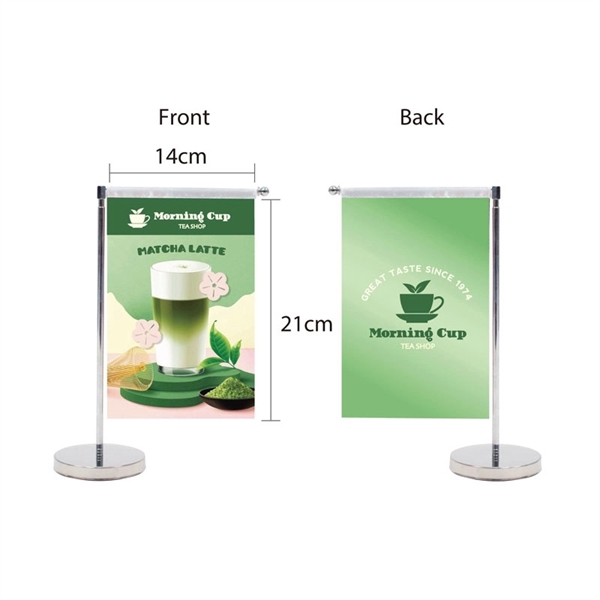 DisplaySplash Tabletop Vertical Flag - Double Sided - DisplaySplash Tabletop Vertical Flag - Double Sided - Image 0 of 2