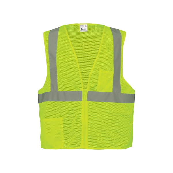 High-Visibility Lightweight Mesh Polyester Safety Vest - High-Visibility Lightweight Mesh Polyester Safety Vest - Image 3 of 3