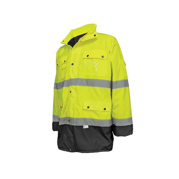 High-Visibility Fleece Winter Parka Jacket - High-Visibility Fleece Winter Parka Jacket - Image 1 of 3