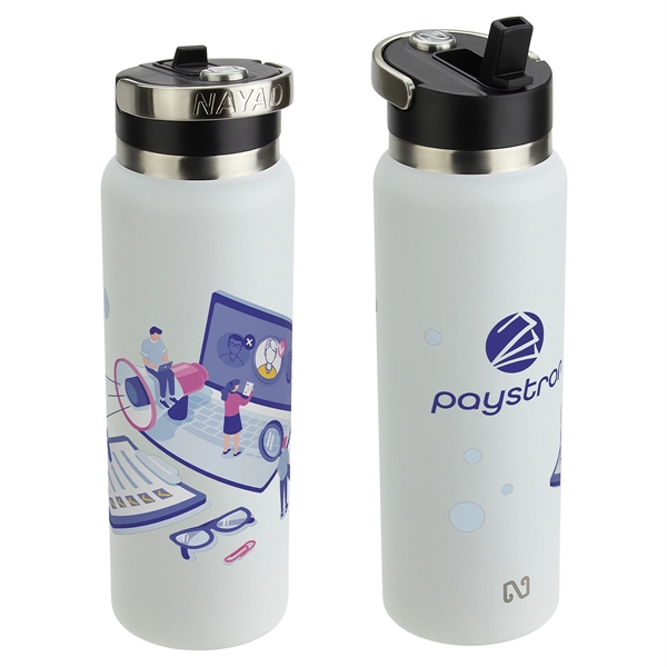 NAYAD® Ranger 40 oz Stainless Double-wall Bottle with Flip- - NAYAD® Ranger 40 oz Stainless Double-wall Bottle with Flip- - Image 2 of 2