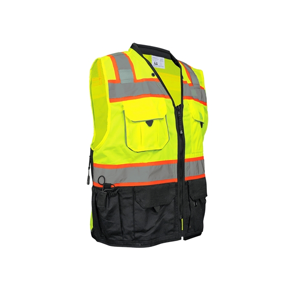 FrogWear® HV Premium High-Visibility Surveyors Safety Vest - FrogWear® HV Premium High-Visibility Surveyors Safety Vest - Image 2 of 3