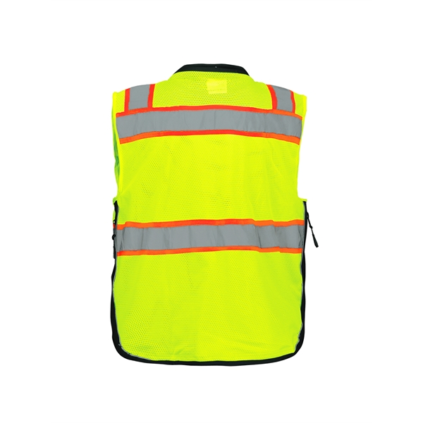 FrogWear® HV Premium High-Visibility Surveyors Safety Vest - FrogWear® HV Premium High-Visibility Surveyors Safety Vest - Image 3 of 3