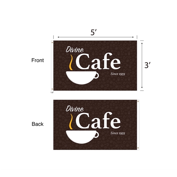 Custom DisplaySplash 3'x5' Flag - Double Sided