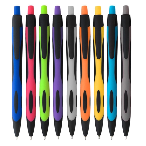 Rubberized Soft Touch Ballpoint Pens - Rubberized Soft Touch Ballpoint Pens - Image 0 of 1