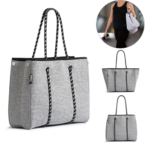 Neoprene Beach Tote Bag - Neoprene Beach Tote Bag - Image 0 of 2