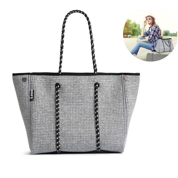 Neoprene Beach Tote Bag - Neoprene Beach Tote Bag - Image 1 of 2
