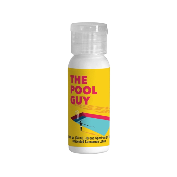 Custom 1oz Sunscreen in Bullet Bottle