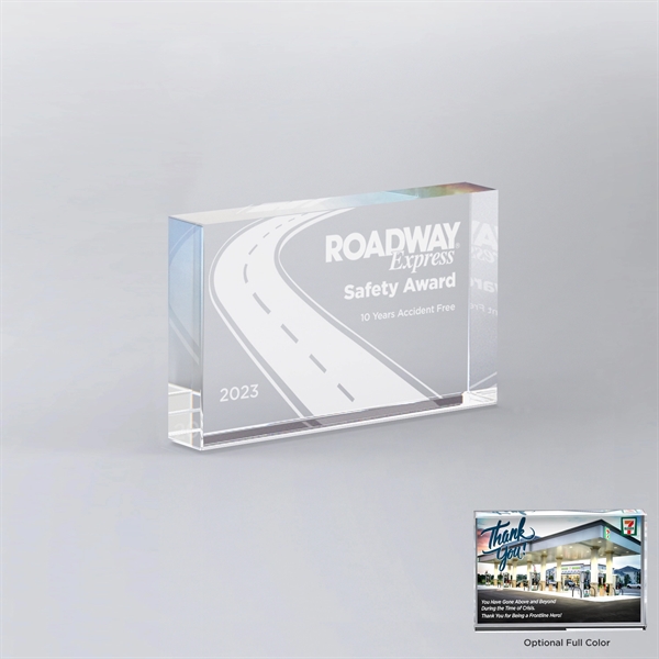 Freestanding Acrylic Block Award - Freestanding Acrylic Block Award - Image 0 of 2