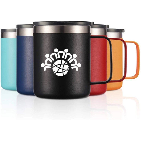 10 oz Stainless Steel Insulated Coffee Mug with Handle - 10 oz Stainless Steel Insulated Coffee Mug with Handle - Image 0 of 1