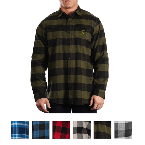 Burnside Men's Plaid Flannel Shirt - Burnside Men's Plaid Flannel Shirt - Image 0 of 6