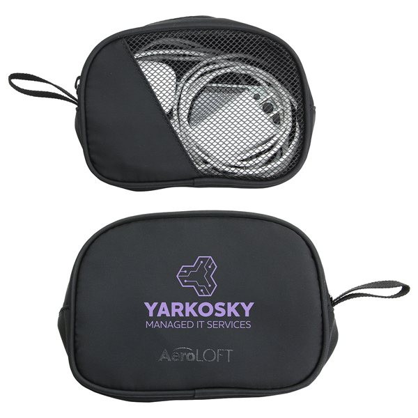 AeroLOFT™ Jet Black Tech Organizer Mesh Pouch - AeroLOFT™ Jet Black Tech Organizer Mesh Pouch - Image 0 of 0