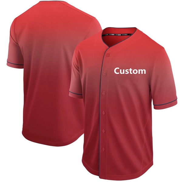 Wholesale Red Baseball Uniforms Customized Blank Jersey - Wholesale Red Baseball Uniforms Customized Blank Jersey - Image 4 of 5