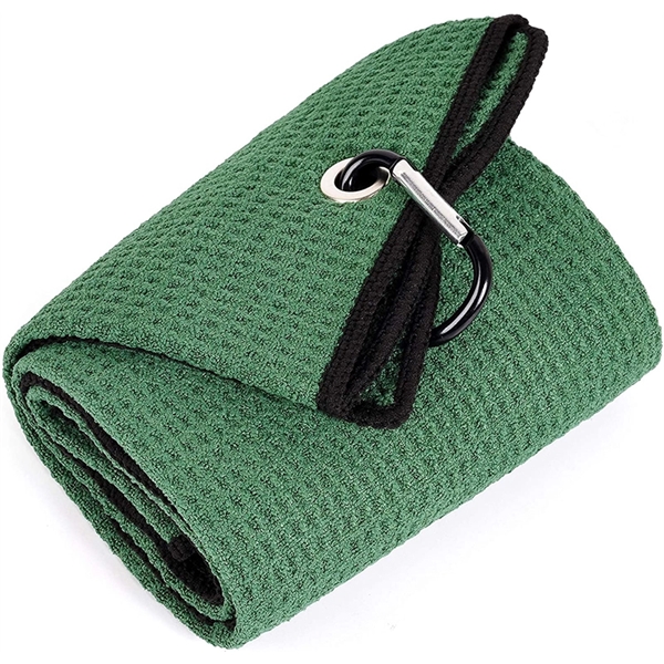 Golf Towel With Carabiner - Golf Towel With Carabiner - Image 1 of 2