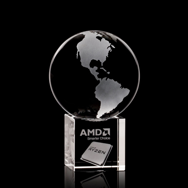 Custom Globe on Cube 3D Award