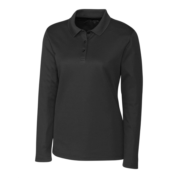 Clique Spin Eco Performance Pique Long Sleeve Womens Polo - Clique Spin Eco Performance Pique Long Sleeve Womens Polo - Image 1 of 12