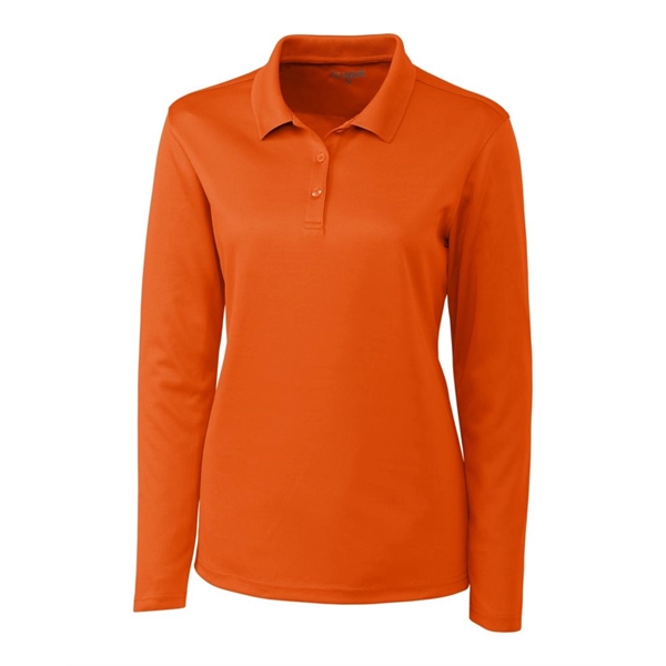 Clique Spin Eco Performance Pique Long Sleeve Womens Polo - Clique Spin Eco Performance Pique Long Sleeve Womens Polo - Image 6 of 12