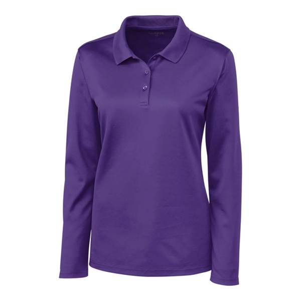 Clique Spin Eco Performance Pique Long Sleeve Womens Polo - Clique Spin Eco Performance Pique Long Sleeve Womens Polo - Image 7 of 12