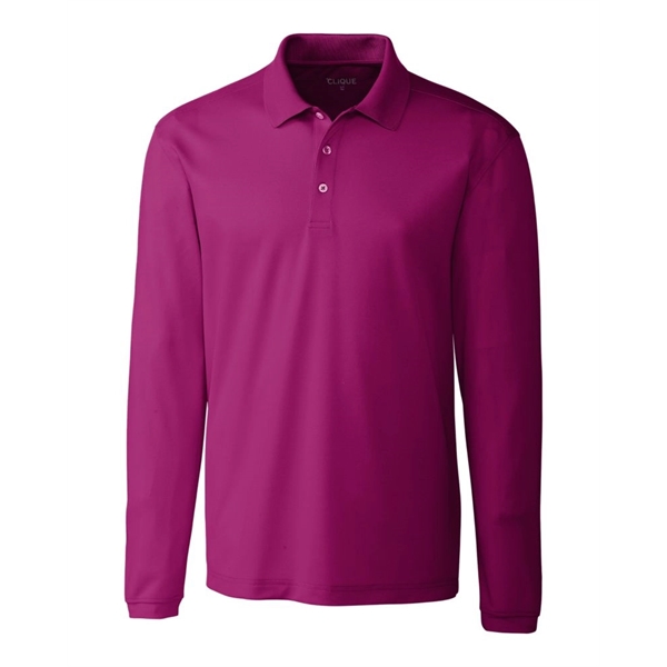 Clique Spin Eco Performance Pique Long Sleeve Mens Polo - Clique Spin Eco Performance Pique Long Sleeve Mens Polo - Image 2 of 12