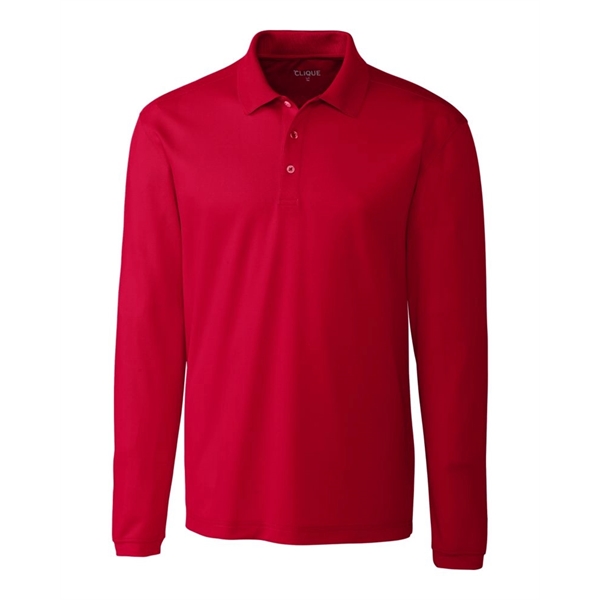 Clique Spin Eco Performance Pique Long Sleeve Mens Polo - Clique Spin Eco Performance Pique Long Sleeve Mens Polo - Image 7 of 12