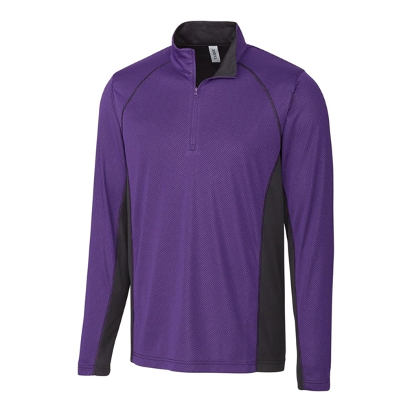 Clique Ice Pique Colorblock Mens Half Zip Tech Pullover - Clique Ice Pique Colorblock Mens Half Zip Tech Pullover - Image 2 of 6