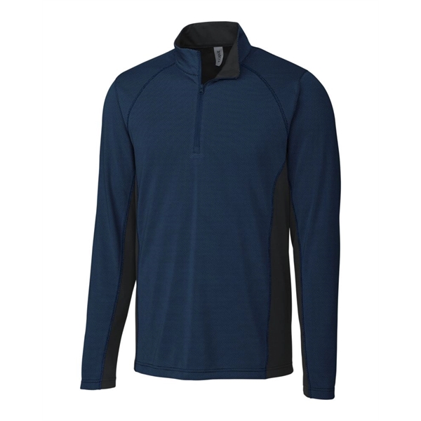 Clique Ice Pique Colorblock Mens Half Zip Tech Pullover - Clique Ice Pique Colorblock Mens Half Zip Tech Pullover - Image 3 of 6