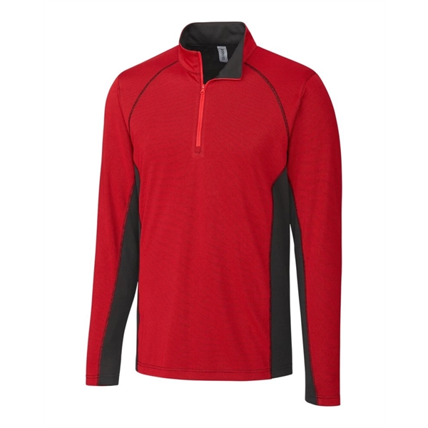 Clique Ice Pique Colorblock Mens Half Zip Tech Pullover - Clique Ice Pique Colorblock Mens Half Zip Tech Pullover - Image 4 of 6