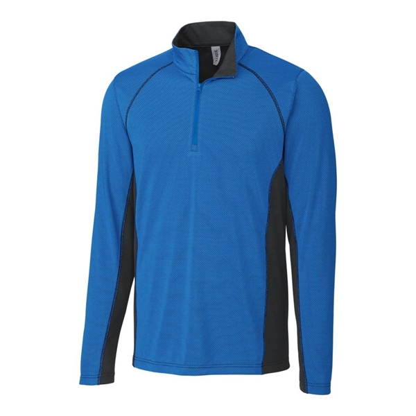 Clique Ice Pique Colorblock Mens Half Zip Tech Pullover - Clique Ice Pique Colorblock Mens Half Zip Tech Pullover - Image 5 of 6