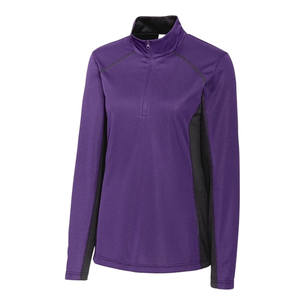 Clique Ice Pique Colorblock Womens Half Zip Tech Pullover - Clique Ice Pique Colorblock Womens Half Zip Tech Pullover - Image 6 of 22