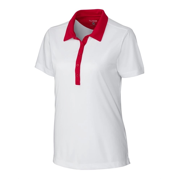 Clique Parma Colorblock Tech Jersey Womens Polo - Clique Parma Colorblock Tech Jersey Womens Polo - Image 1 of 8
