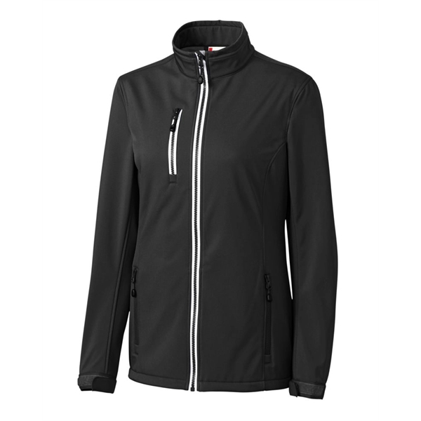 Clique Telemark Eco Stretch Softshell Full Zip Womens Jacket - Clique Telemark Eco Stretch Softshell Full Zip Womens Jacket - Image 2 of 27