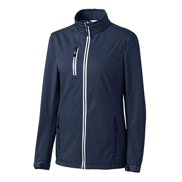 Clique Telemark Eco Stretch Softshell Full Zip Womens Jacket - Clique Telemark Eco Stretch Softshell Full Zip Womens Jacket - Image 3 of 27