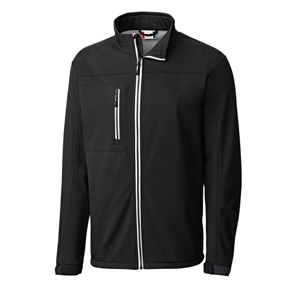 Clique Telemark Eco Stretch Softshell Full Zip Mens Jacket - Clique Telemark Eco Stretch Softshell Full Zip Mens Jacket - Image 1 of 8