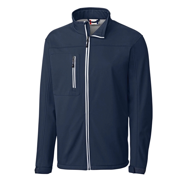 Clique Telemark Eco Stretch Softshell Full Zip Mens Jacket - Clique Telemark Eco Stretch Softshell Full Zip Mens Jacket - Image 2 of 8
