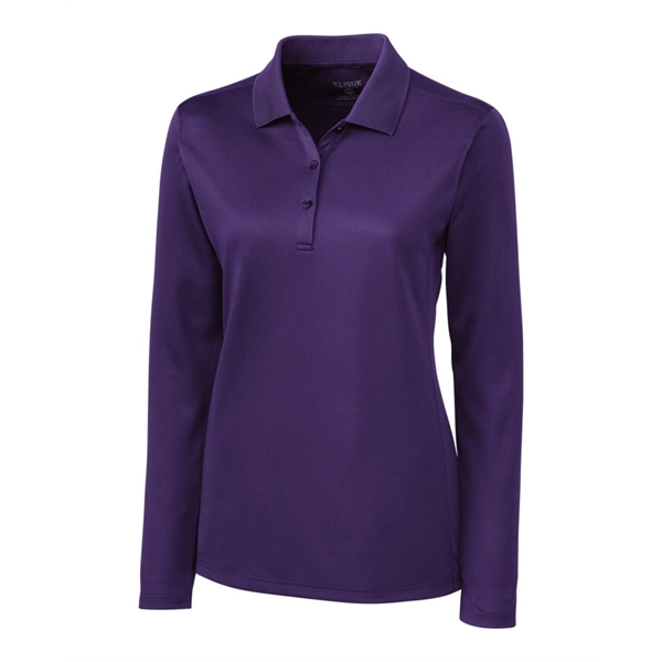 Clique Ice Pique Womens Long Sleeve Tech Polo - Clique Ice Pique Womens Long Sleeve Tech Polo - Image 3 of 19