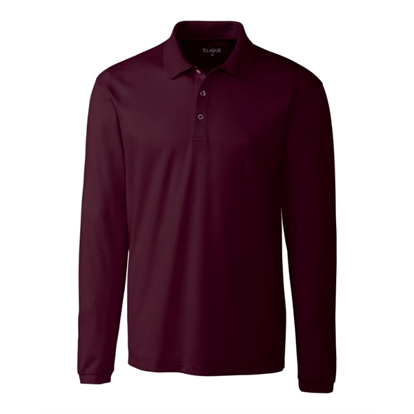 Clique Ice Pique Mens Long Sleeve Tech Polo - Clique Ice Pique Mens Long Sleeve Tech Polo - Image 3 of 18