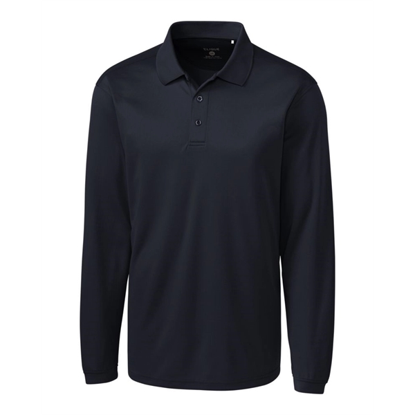 Clique Ice Pique Mens Long Sleeve Tech Polo - Clique Ice Pique Mens Long Sleeve Tech Polo - Image 7 of 18