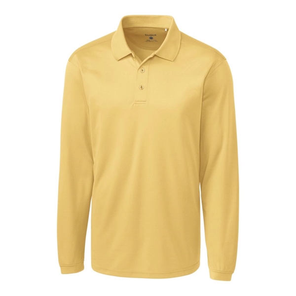 Clique Ice Pique Mens Long Sleeve Tech Polo - Clique Ice Pique Mens Long Sleeve Tech Polo - Image 9 of 18