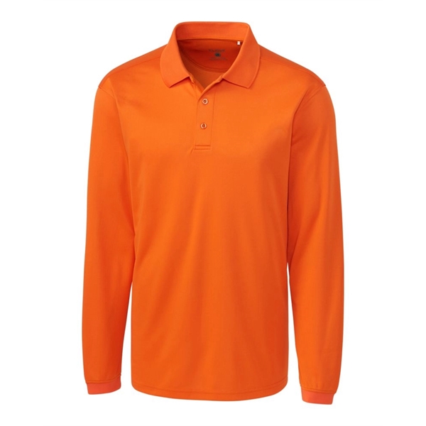 Clique Ice Pique Mens Long Sleeve Tech Polo - Clique Ice Pique Mens Long Sleeve Tech Polo - Image 10 of 18