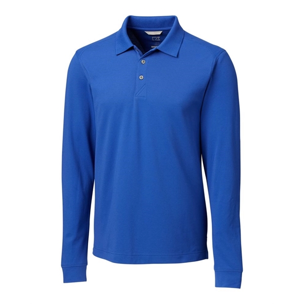 Cutter & Buck Advantage Eco Tri-Blend Pique Mens Long Sle... - Cutter & Buck Advantage Eco Tri-Blend Pique Mens Long Sle... - Image 1 of 9