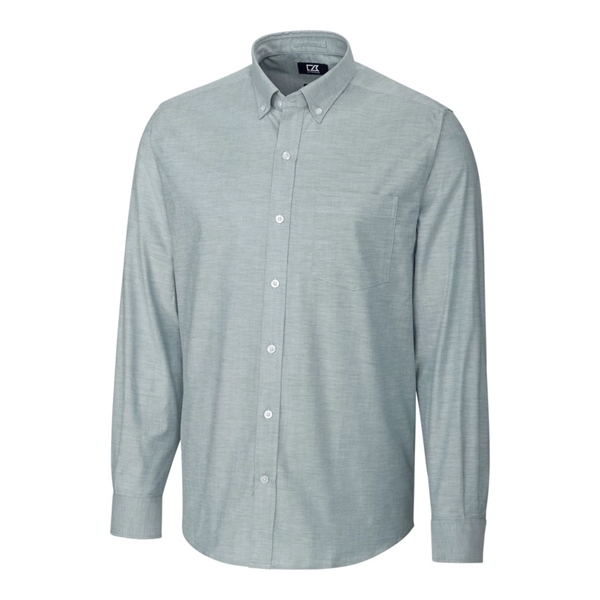 Cutter & Buck Stretch Oxford Mens Long Sleeve Dress Shirt - Cutter & Buck Stretch Oxford Mens Long Sleeve Dress Shirt - Image 0 of 7