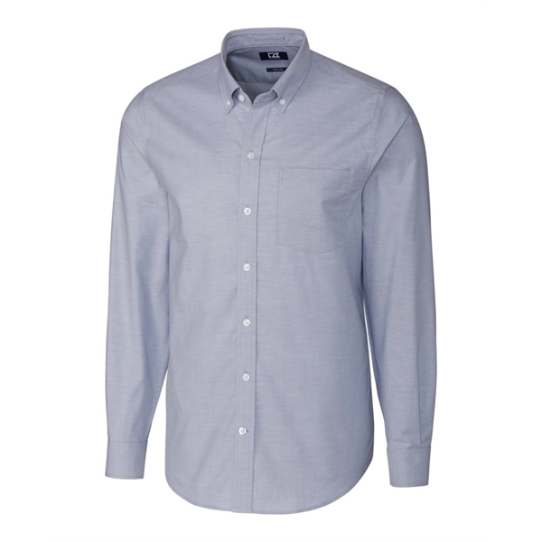 Cutter & Buck Stretch Oxford Mens Long Sleeve Dress Shirt - Cutter & Buck Stretch Oxford Mens Long Sleeve Dress Shirt - Image 3 of 7