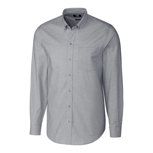 Cutter & Buck Stretch Oxford Mens Long Sleeve Dress Shirt - Cutter & Buck Stretch Oxford Mens Long Sleeve Dress Shirt - Image 4 of 7