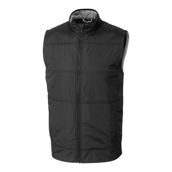 Cutter & Buck Stealth Hybrid Quilted Mens Windbreaker Vest - Cutter & Buck Stealth Hybrid Quilted Mens Windbreaker Vest - Image 3 of 6