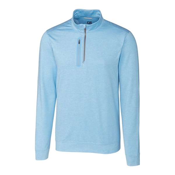 Cutter & Buck Stealth Heathered Quarter Zip Mens Pullover - Cutter & Buck Stealth Heathered Quarter Zip Mens Pullover - Image 2 of 19