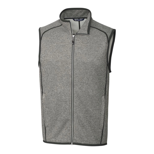 Cutter & Buck Mainsail Sweater-Knit Mens Full Zip Vest - Cutter & Buck Mainsail Sweater-Knit Mens Full Zip Vest - Image 8 of 16