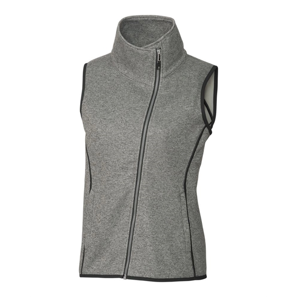 Cutter & Buck Mainsail Sweater Knit Womens Asymmetrical Vest - Cutter & Buck Mainsail Sweater Knit Womens Asymmetrical Vest - Image 8 of 16