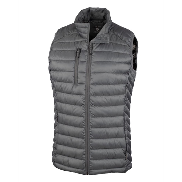 Clique Hudson Insulated Womens Full-Zip Puffer Vest - Clique Hudson Insulated Womens Full-Zip Puffer Vest - Image 4 of 11